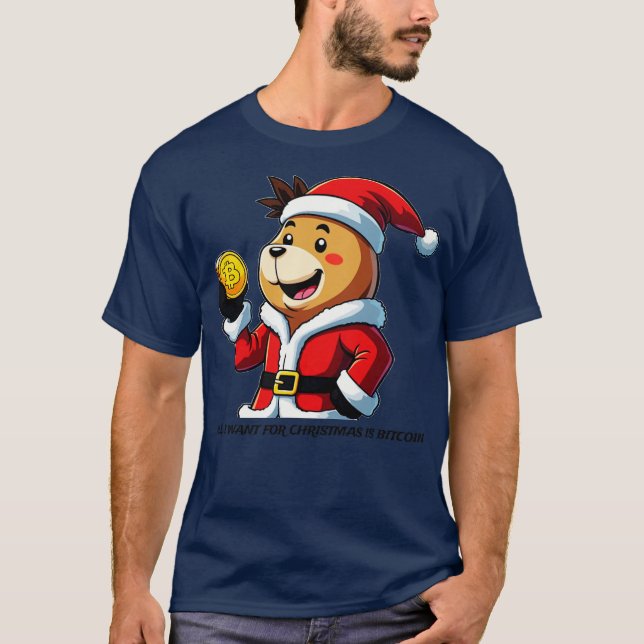 Bitcoin jul t shirt (Framsida)
