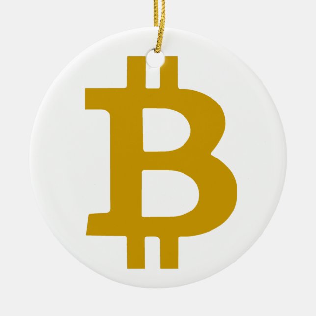 Bitcoin Julgransprydnad Keramik (Framsidan)