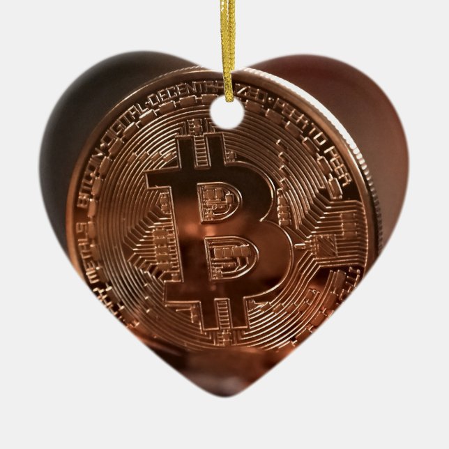 Bitcoin Julgransprydnad Keramik (Framsidan)