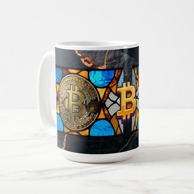 Bitcoin Kaffemugg (Framsida vänster)