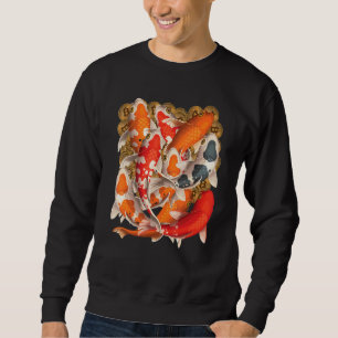 Bitcoin Koi Fish Pond Lång Ärmad Tröja