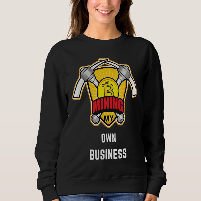 Bitcoin Krypto Valuta Blockchain Digital Plånbok T Shirt (Framsida)
