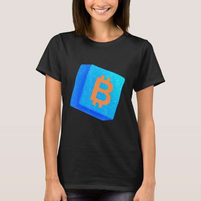 Bitcoin Kryptovaluta Krypto Börs Blockchain  T Shirt (Framsida)