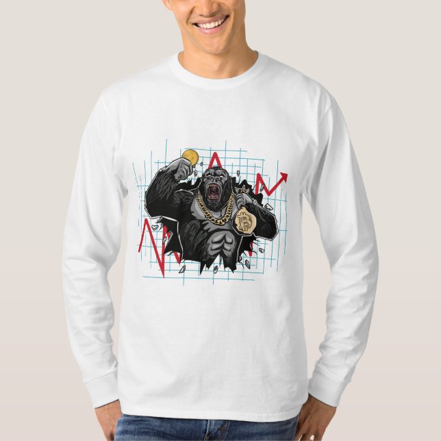 Bitcoin Kryptovalutamarknad T Shirt (Framsida)