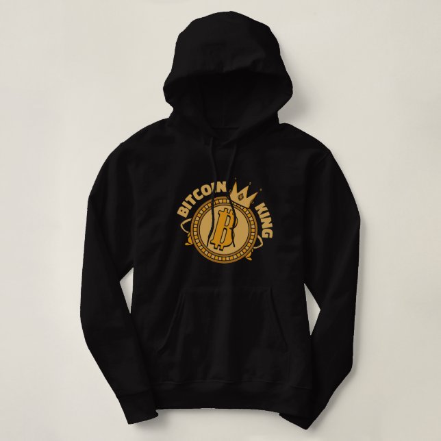Bitcoin Kung Cryptocurrency Blockchains Crypto Bit T Shirt (Design framsida)