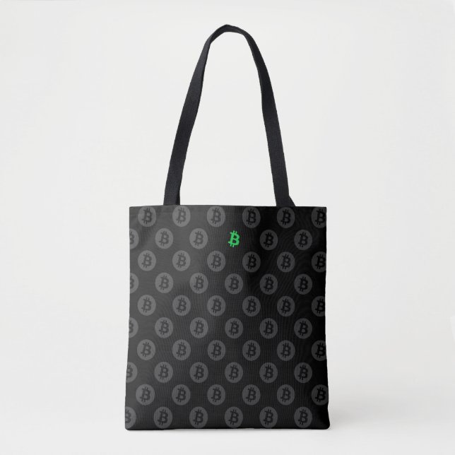Bitcoin Logo (Green) Tygkasse (Framsida)