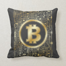 Bitcoin Logotyp Crypto Circuit Board Cryptocurrenc