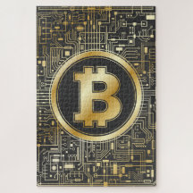 Bitcoin Logotyp Crypto Circuit Board Cryptocurrenc
