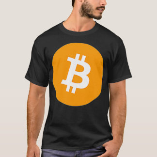 Bitcoin Logotyp för dubbla Sided Bitcoin T Shirt