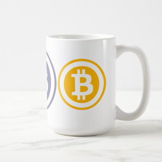 Bitcoin logotyp kaffemugg