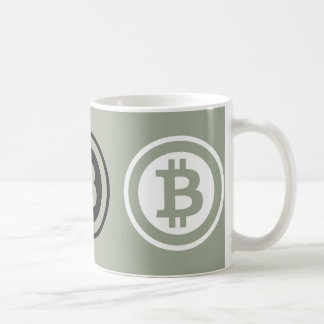 Bitcoin logotyp kaffemugg