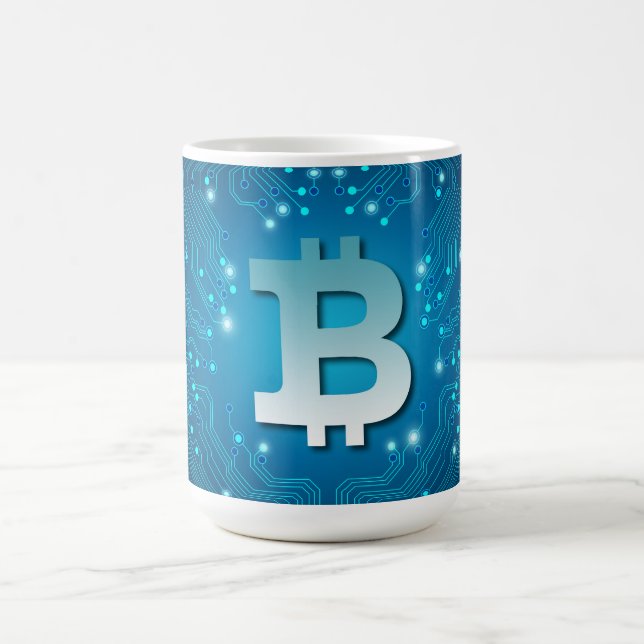 Bitcoin logotyp kaffemugg (Center)
