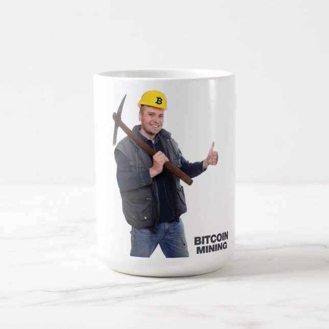 Bitcoin logotyp kaffemugg (Center)