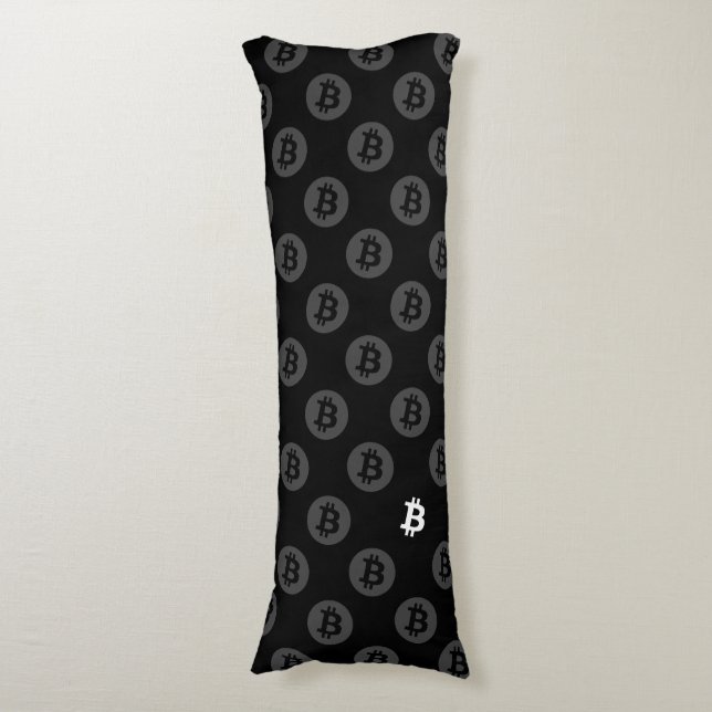 Bitcoin Logotyp Kroppskudde (Framsidan Vertikal)
