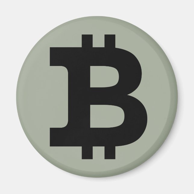 Bitcoin logotyp magnet (Framsidan)
