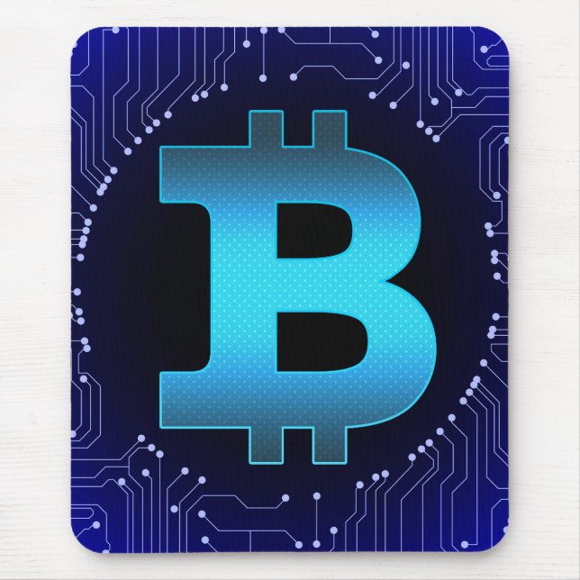Bitcoin logotyp musmatta (Framsidan)