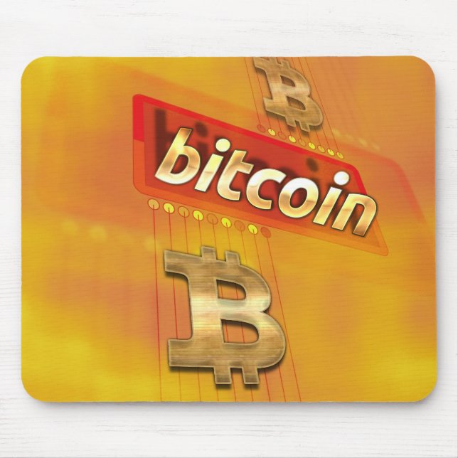 Bitcoin logotyp musmatta (Framsidan)