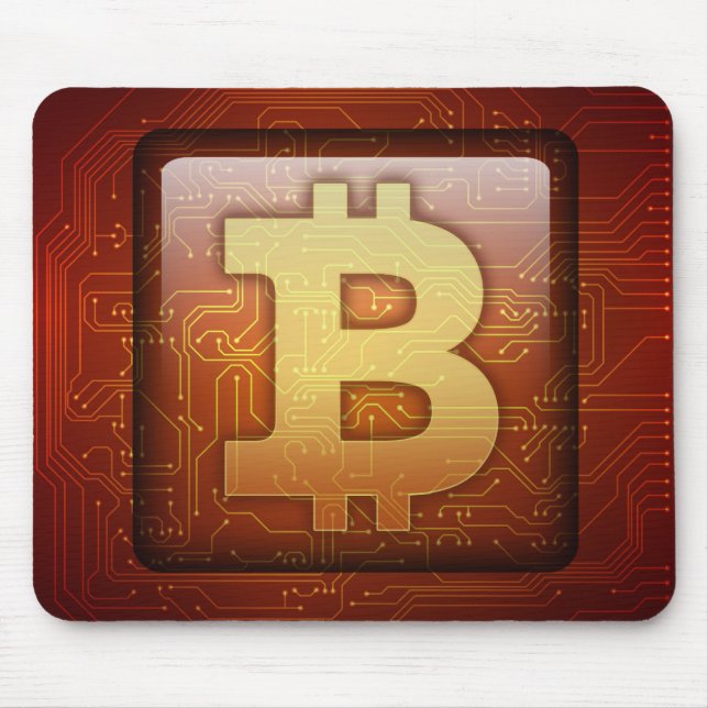Bitcoin logotyp musmatta (Framsidan)