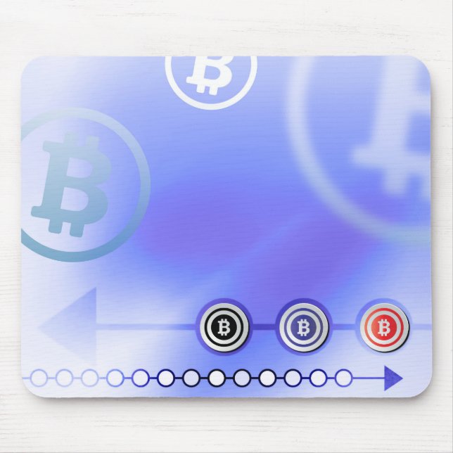 Bitcoin logotyp musmatta (Framsidan)
