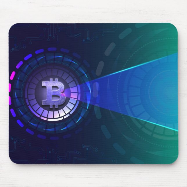 Bitcoin logotyp musmatta (Framsidan)