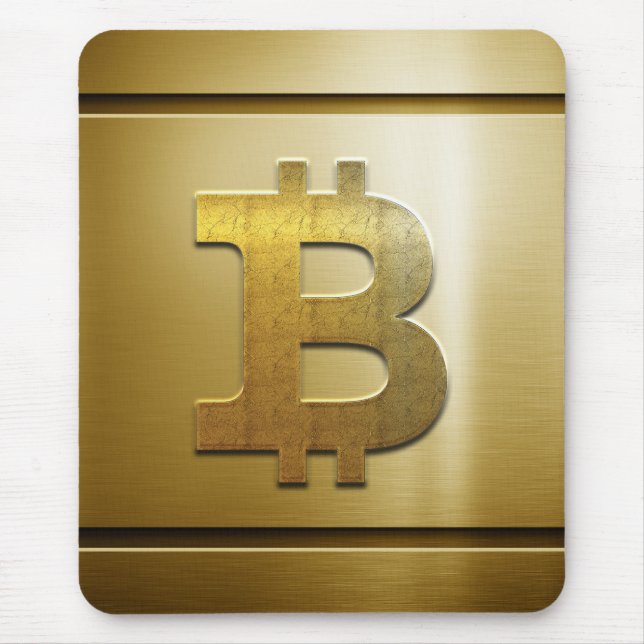 Bitcoin logotyp musmatta (Framsidan)