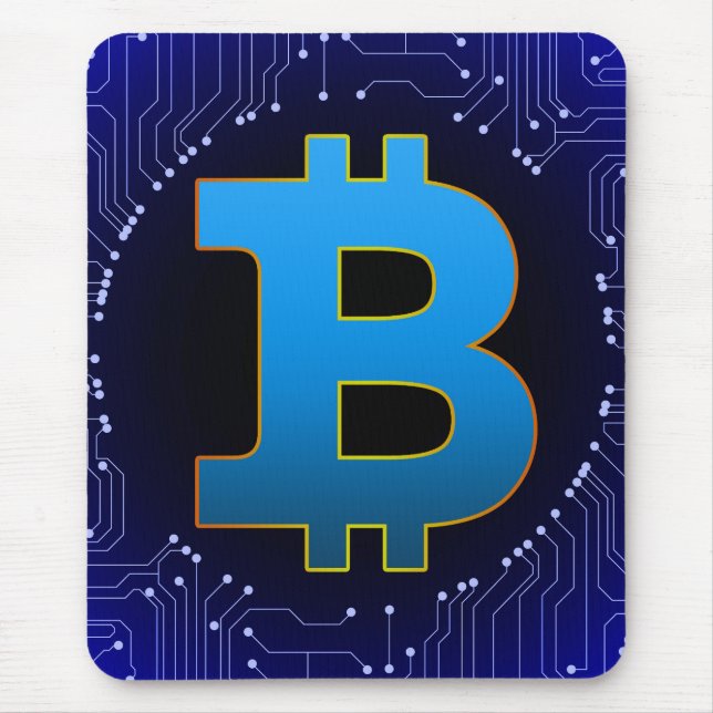 Bitcoin logotyp musmatta (Framsidan)
