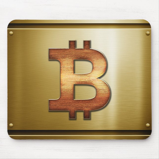 Bitcoin logotyp musmatta (Framsidan)
