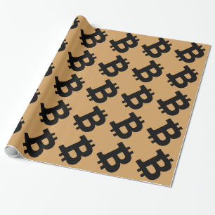 Bitcoin logotyp presentpapper