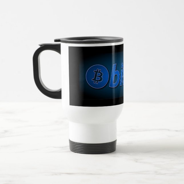 Bitcoin logotyp resemugg (Vänster)