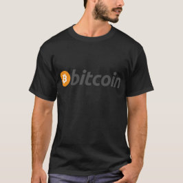 Bitcoin logotyp + text t-shirt