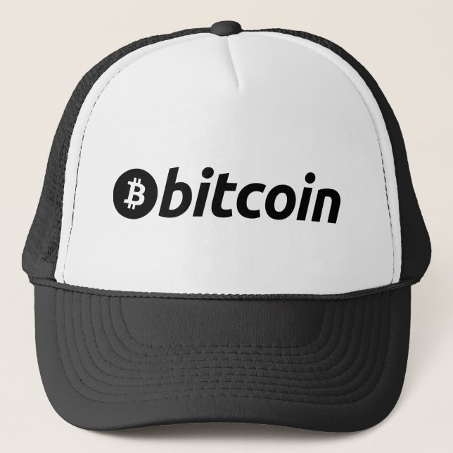 Bitcoin logotyp truckerkeps (Framsida)