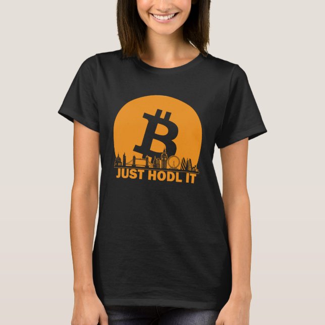 Bitcoin London Skyline  London Bitcoin Maximalist T Shirt (Framsida)