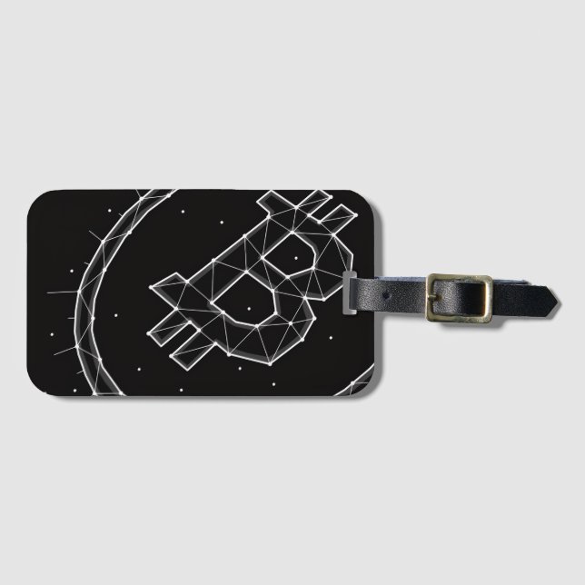 Bitcoin Luggage Tag Bagagebricka (Framsida horisontal)