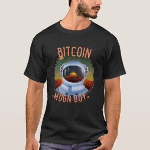 Bitcoin Måne Boy T Shirt