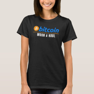 Bitcoin Måne & Hodl Hodl Crypto Blockchain Funny B T Shirt