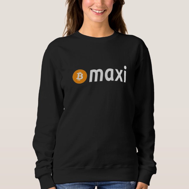Bitcoin Maxi BTC Maxi Bitcoin Kläder Krypto T Shirt (Framsida)