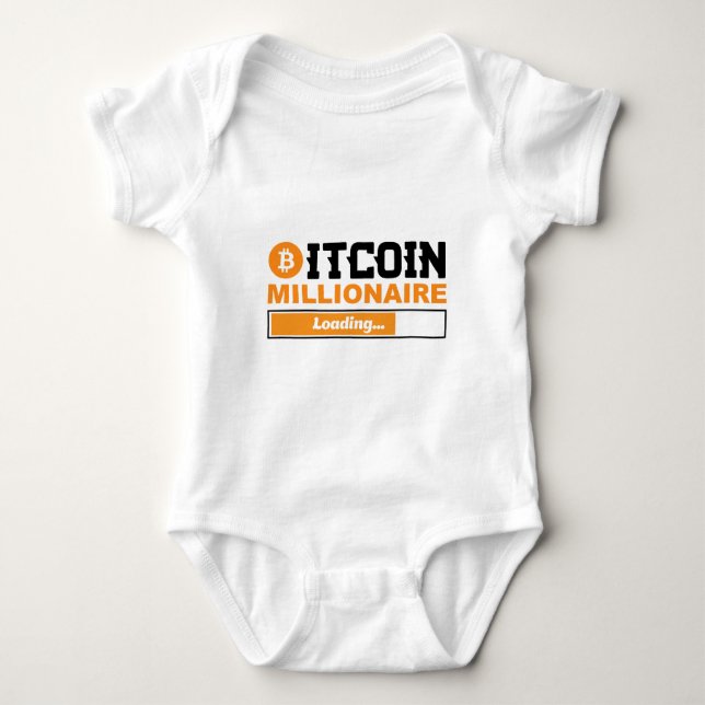 Bitcoin Millionaire Loading T Shirt (Framsida)