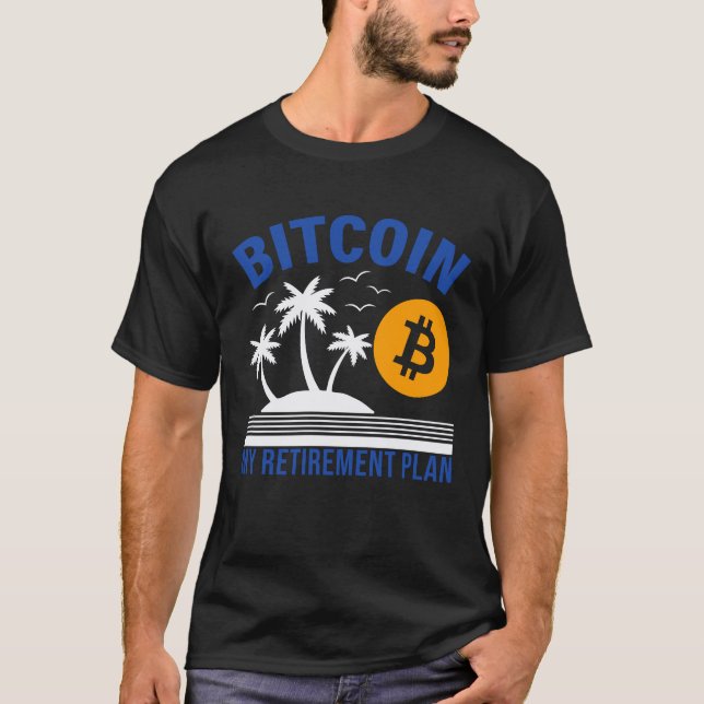 Bitcoin Min Pension, Ö tropicaliska övibes  T Shirt (Framsida)