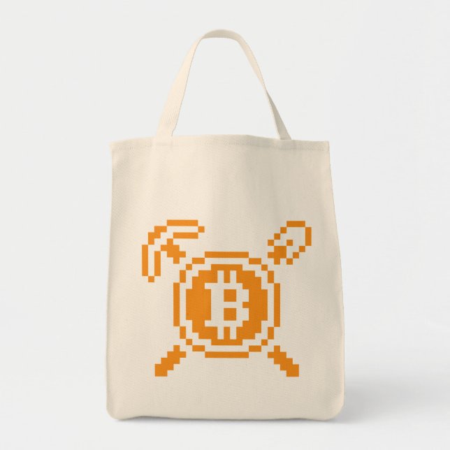 Bitcoin Miner BTC 8-Bit | Matkasse Tygkasse (Framsidan)