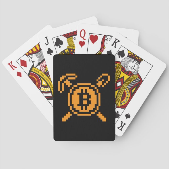 Bitcoin Miner BTC 8-Bit | Spelkort (Baksidan)