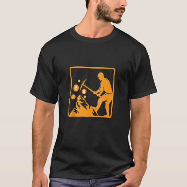 Bitcoin Miner Btc Mining Cryptocurrency Digital Mo T Shirt (Framsida)