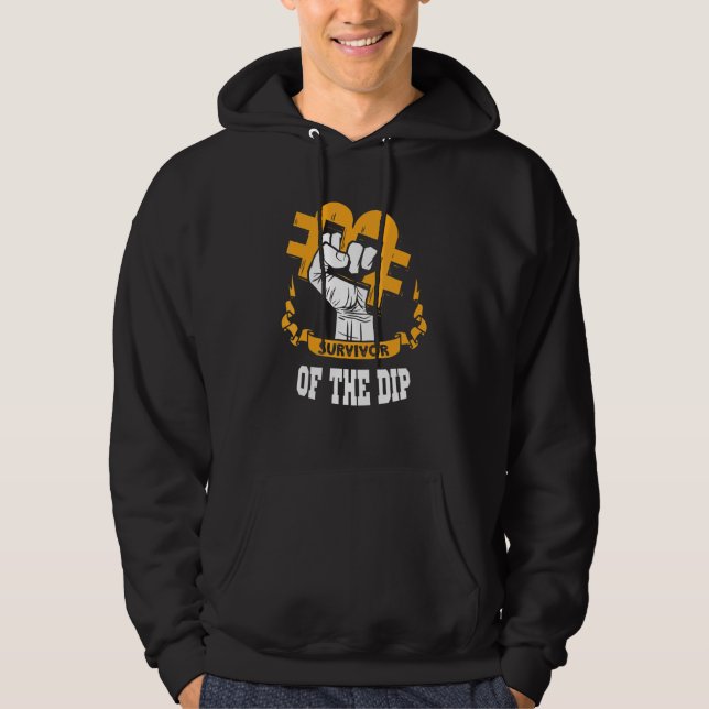Bitcoin Miner Crypto Trader Btc Investor Cryptocur Hoodie (Framsida)