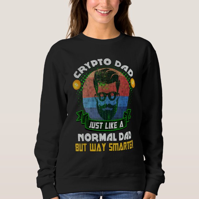 Bitcoin Miner Dogecoin Crypto Pappa, precis som et T Shirt (Framsida)