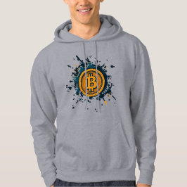 Bitcoin Miner in Space - Glowing Astronaut Design Hoodie