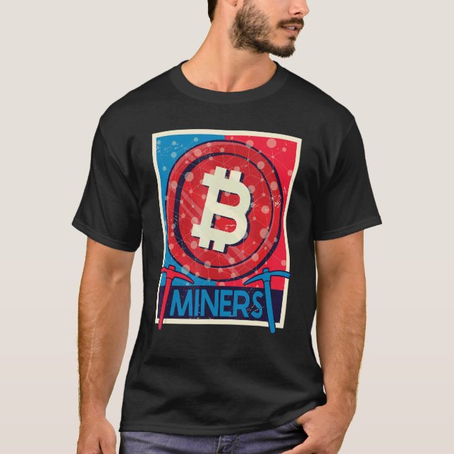 Bitcoin Miners Crypto Trading Blockchain 1 T Shirt (Framsida)
