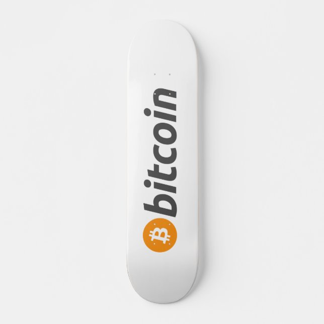 Bitcoin Mini Skateboard Bräda 18,5 Cm (Framsida)