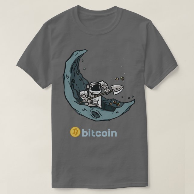 Bitcoin Mining Astronaut HODL BTC Cryptocurrency C T Shirt (Design framsida)
