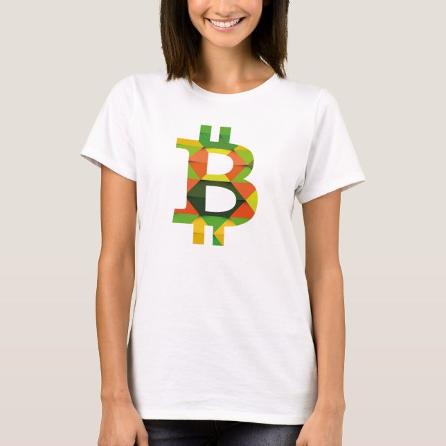 BITCOIN/MÖNSTER-Women's Skörd Top Tee Shirt (Framsida)