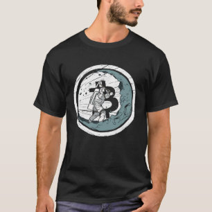 Bitcoin Moon Mining Kryptovaluta BTC Crypto Gruva T Shirt
