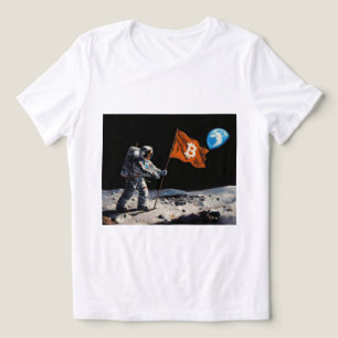 "Bitcoin Moon" Oljemålning #1 T Shirt